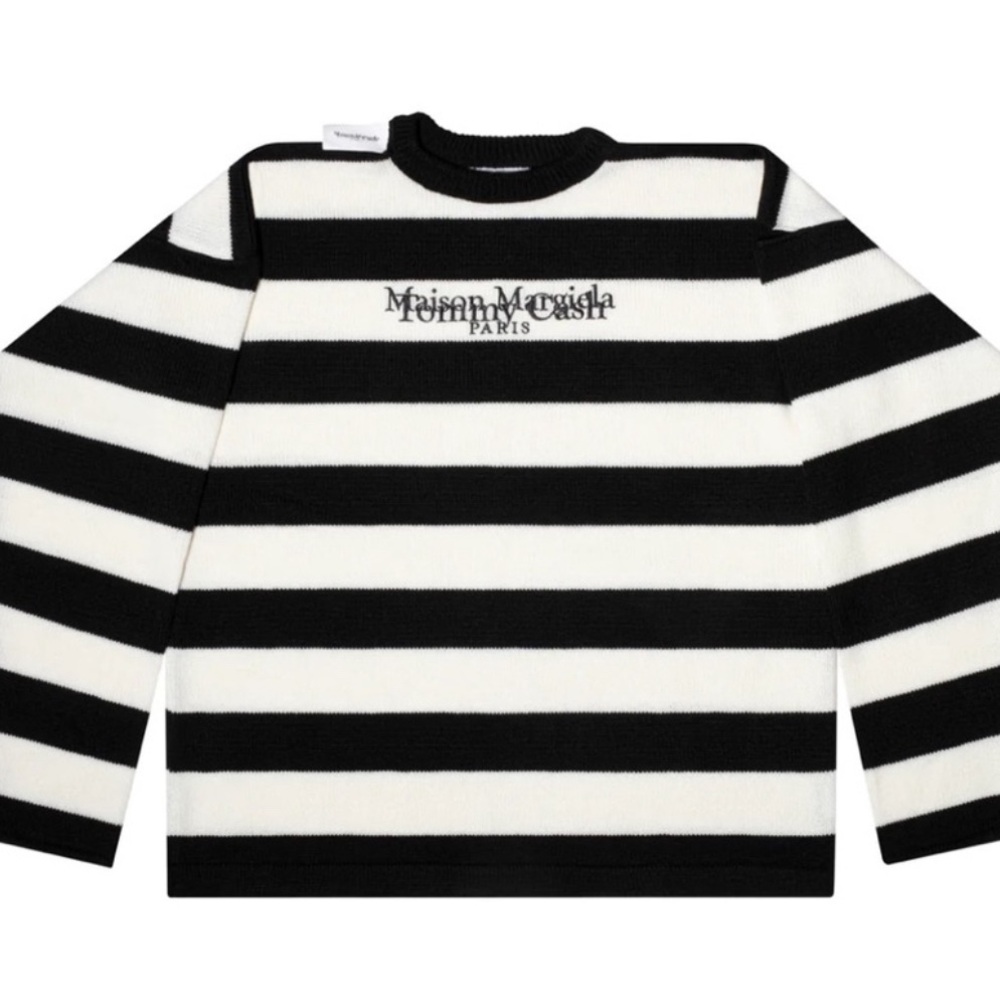 Maison Margiela x Tommy Cash Sweater striped black white